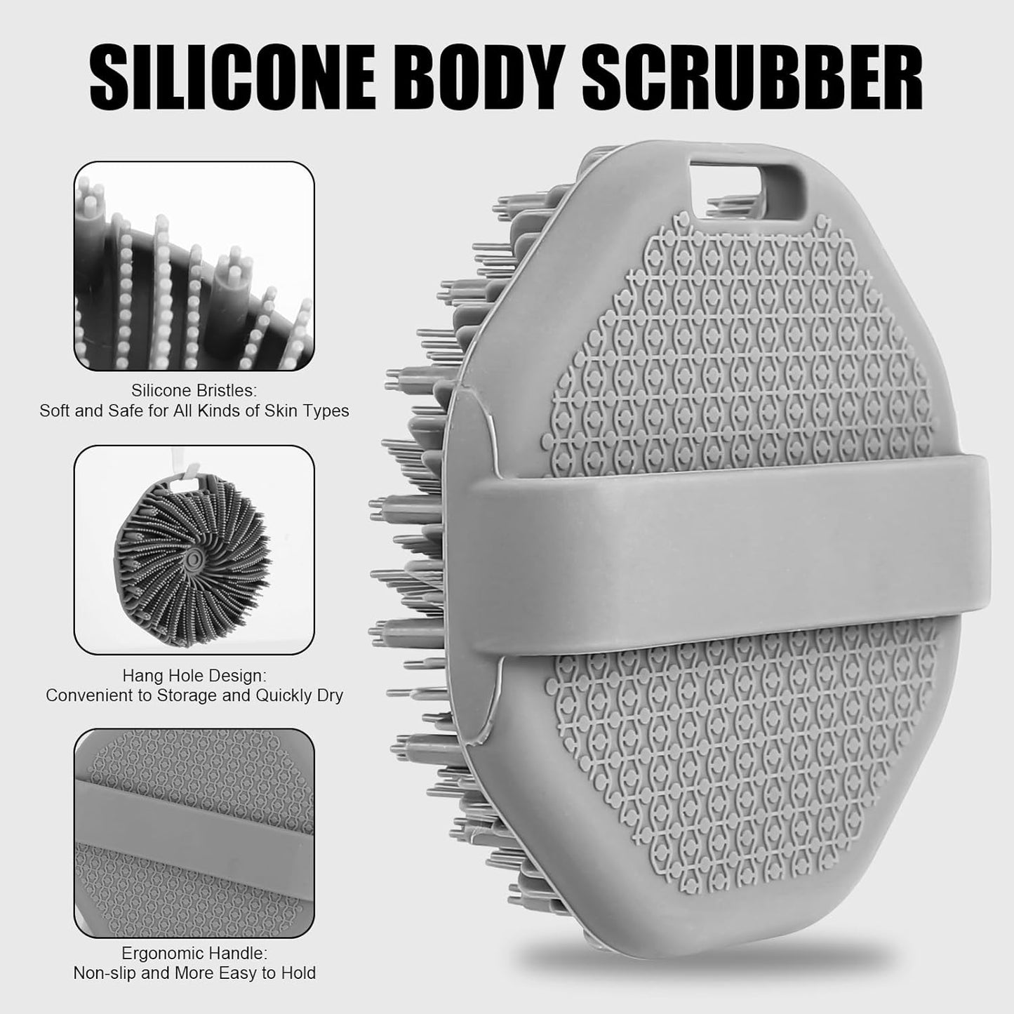 Brosse exfoliant doux Douche Silicone